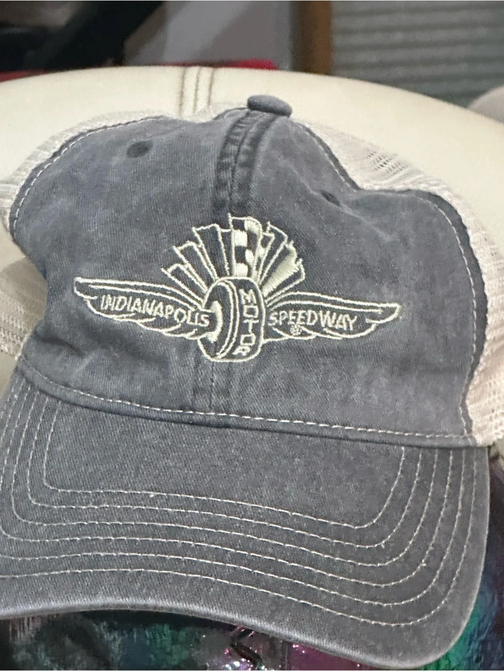 NWOT Indianapolis Speedway Embroidered Trucker Cap